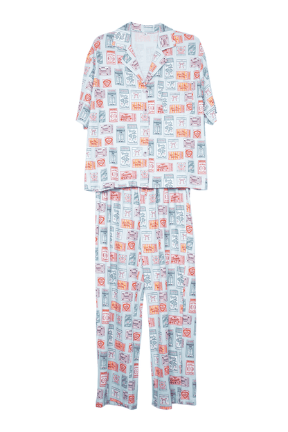 Traveling Matchbook Pajama Pants Set